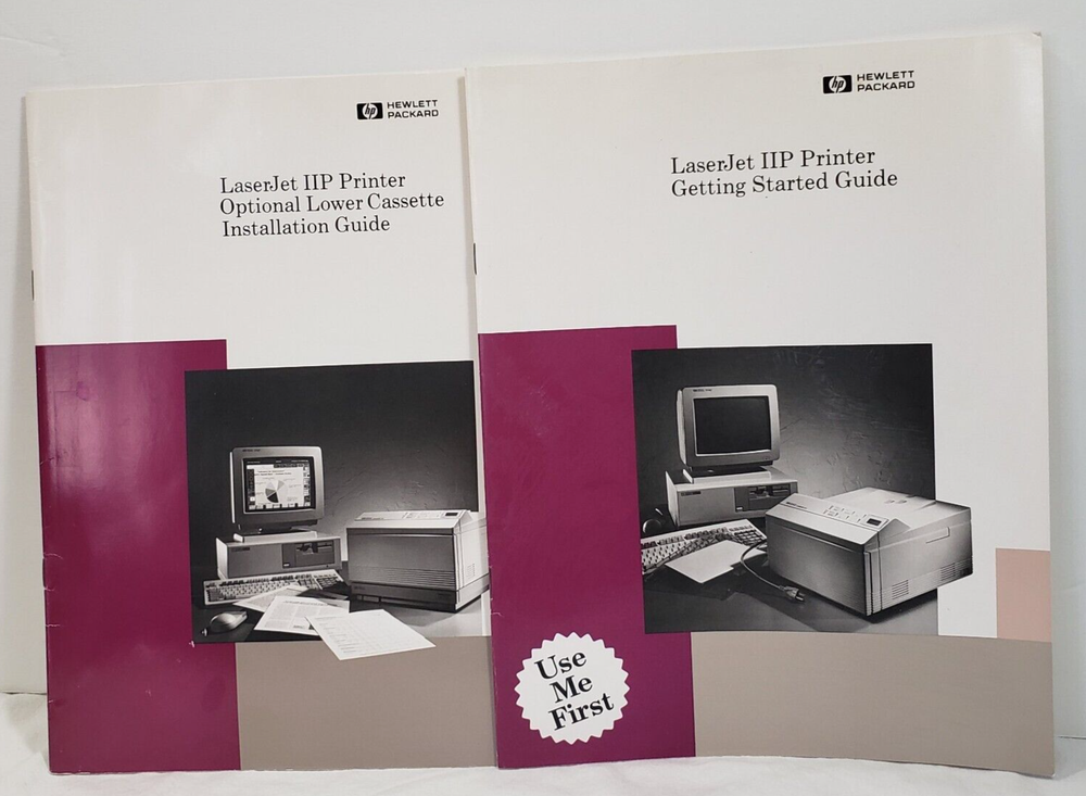 HP Hewlett Packard LaserJet IIP Printer OLC Installation+ Getting Started Guides
