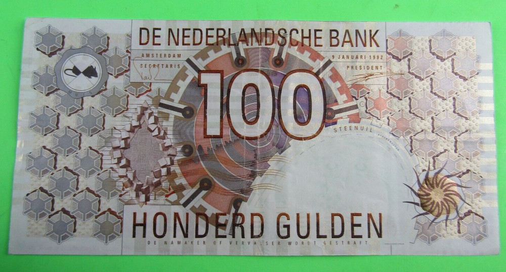 NETHERLANDS , 100 GULDEN, P#101, 1992