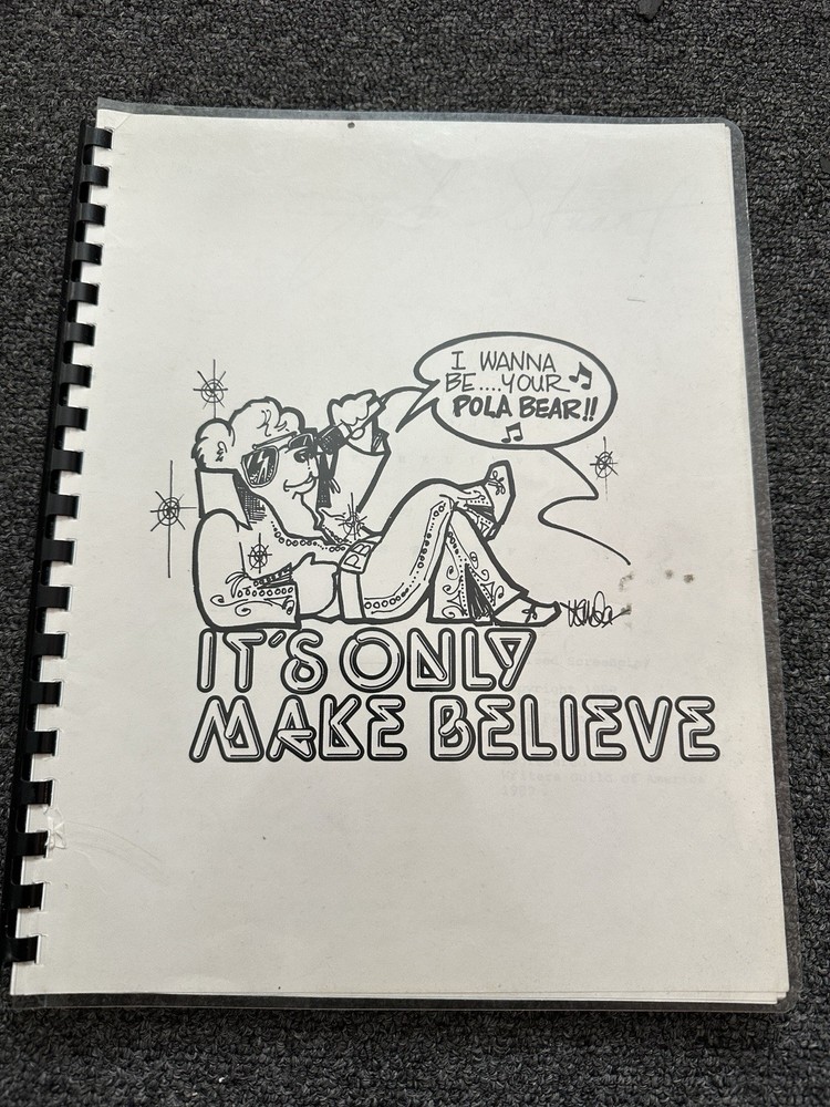 1989 It’s Only Make Believe Screenplay Script Annotated Elvis Impersonator rare