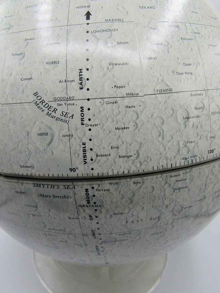 Vintage Replogle Lunar Globe 12” diameter sphere map moon