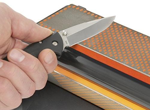 Smith's Diamond Tri-Hone Sharpening System, 8" Diamond & Arkansas Stones #50008