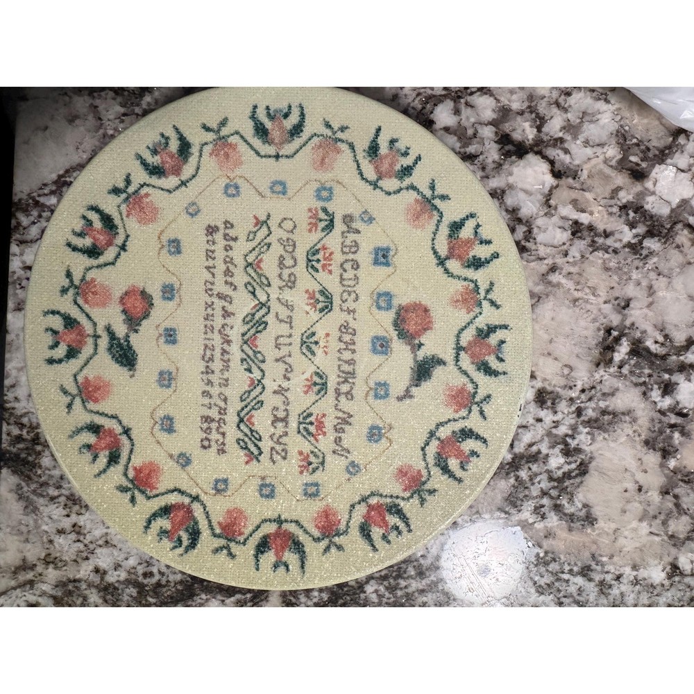 Vintage Alphabet Tin Needlework Sampler Cinderella