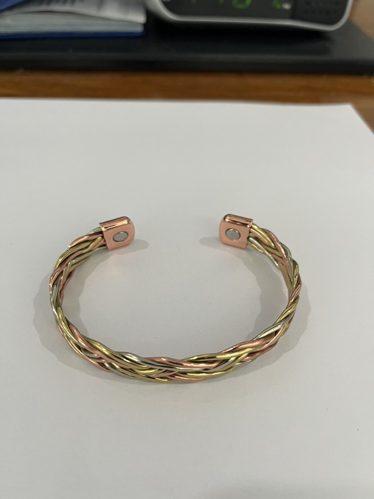Womens Copper Tri-Color Therapy Bracelet