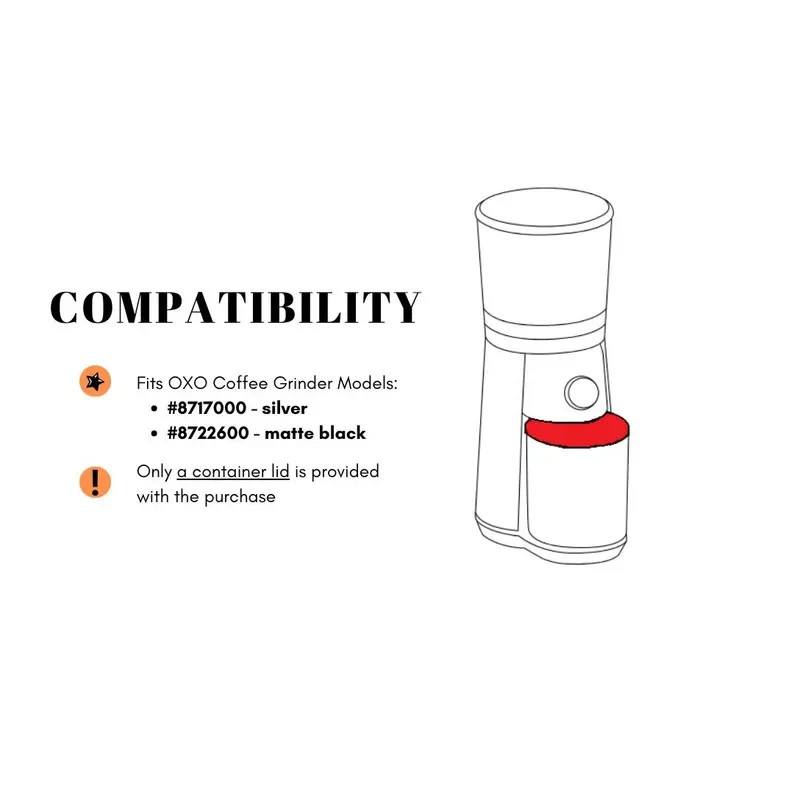 OXO Conical Burr Grinder Container Lid | Custom 3D Printed Replacement Cover