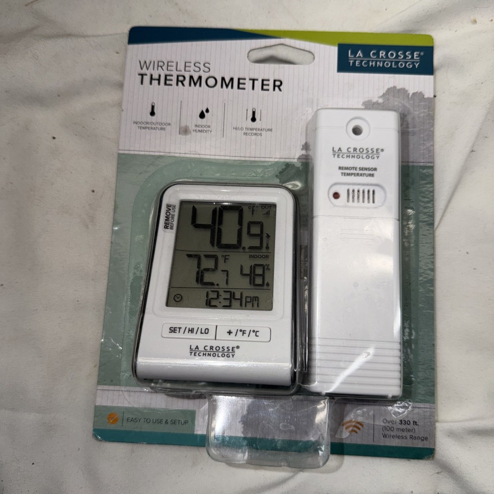 La Crosse Technology Wireless Thermometer Model 308-1409WT-TBP