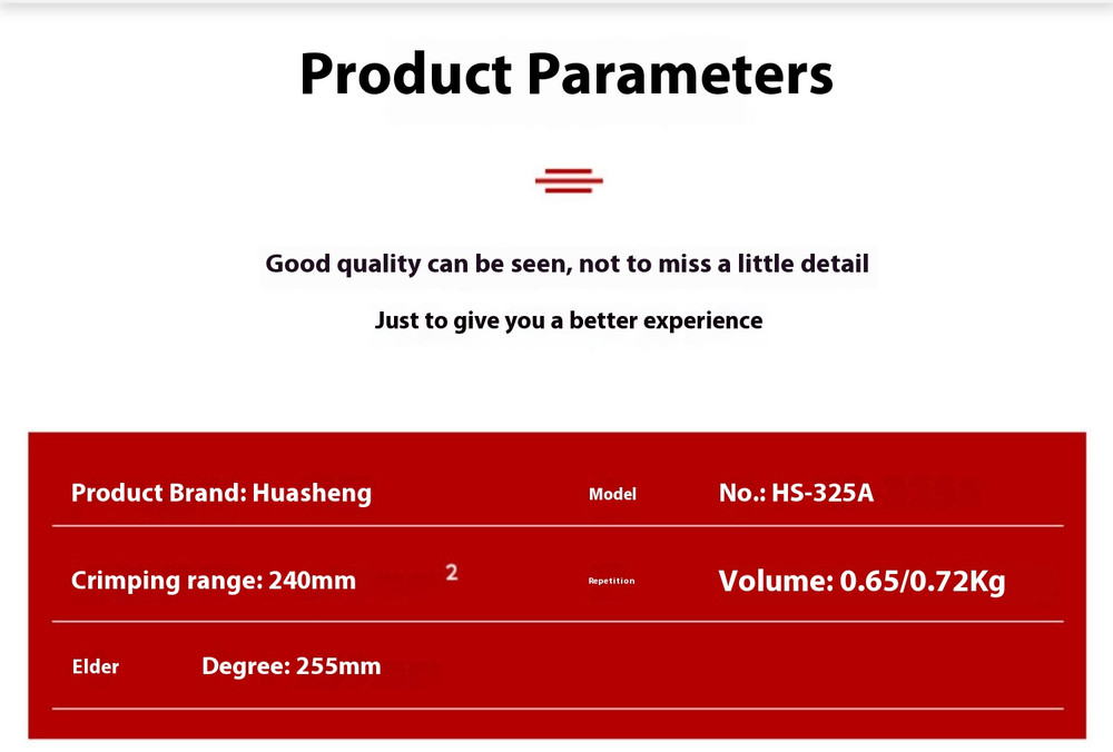 Cable cutting Cable cutters Cable scissors Ratchet cable cutting tool HS-325A