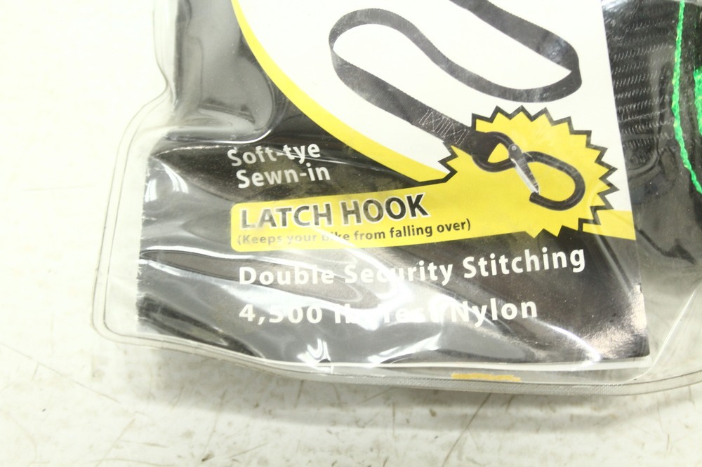 Powertye 1" Soft-Tye Tie-Down w/Latch Hook PTY-GRNBLK