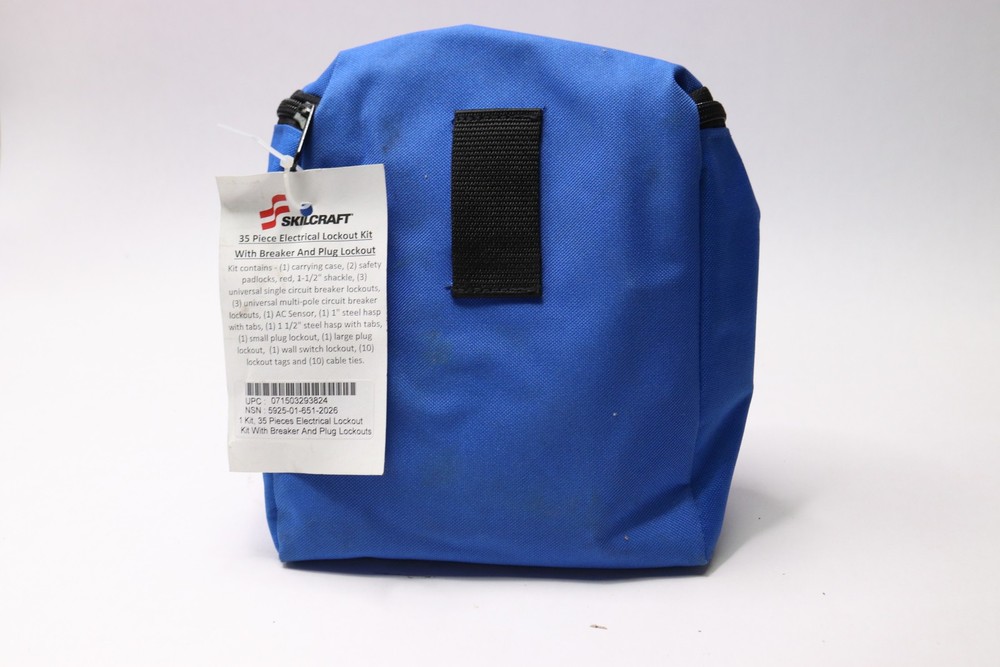 Skillcraft Tool Box Lockout/Tagout Kit Blue