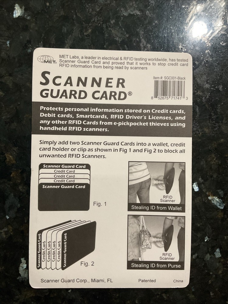 RFID SCANNER GUARD MIRROR Card- 2 In The Package