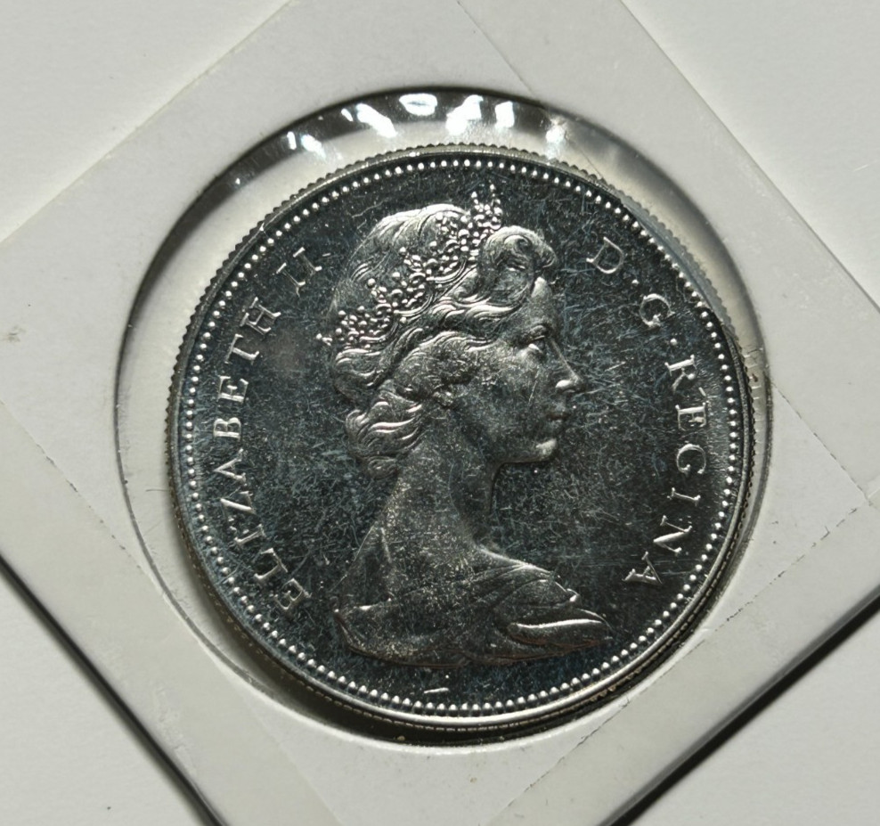 1967 Canada Dollar MS PL Gem Mint State Prooflike 80% Uncirculated Silver Proof