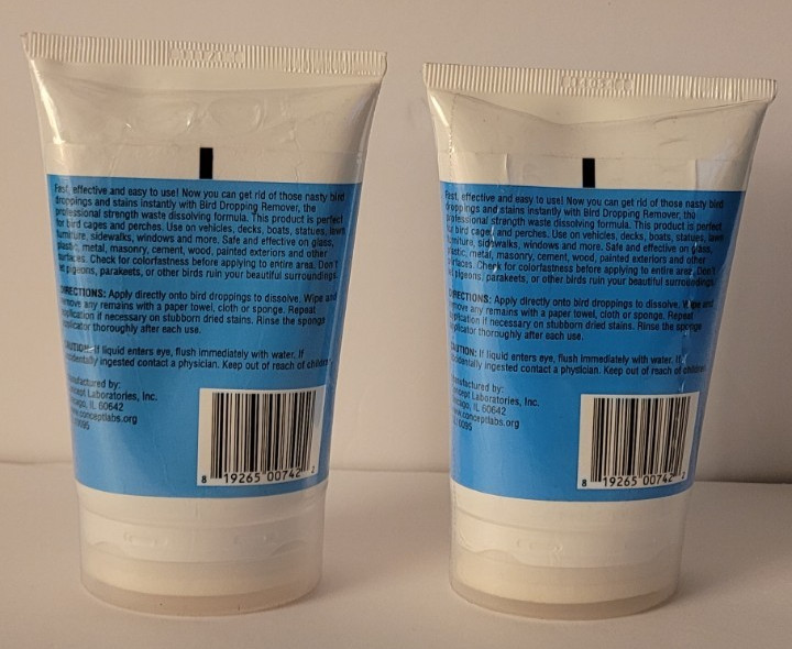 4 Oz Bird Dropping Remover, Bird Dropping Remover, 2 Pack