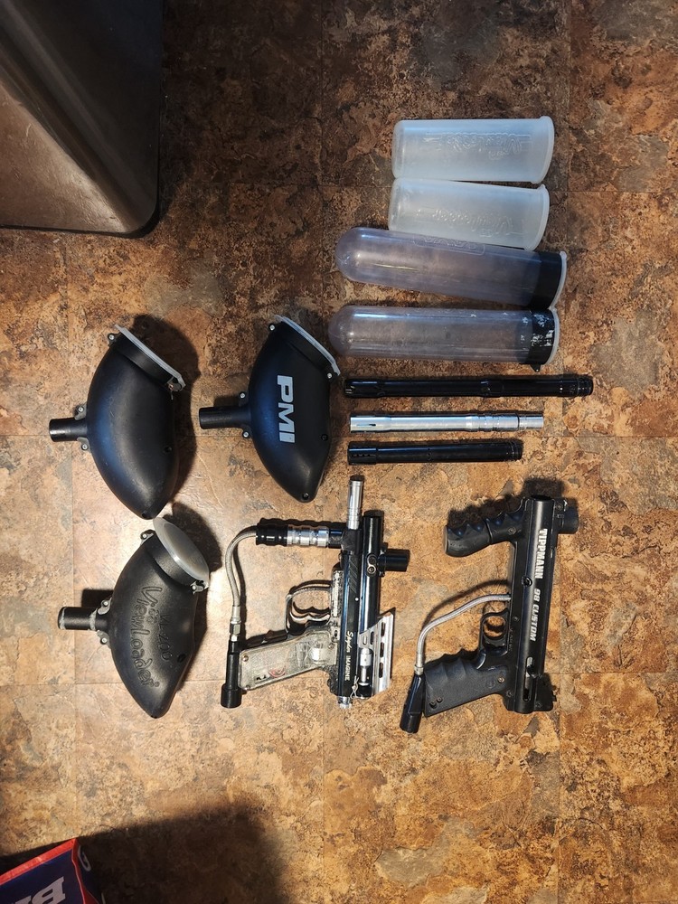 Spyder Imagine And Tippman 98 Custom + Extra For Parts Untested