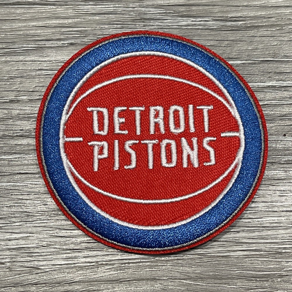 Detroit Pistons Patch Embroidered Iron 2.85x2.85 Inch