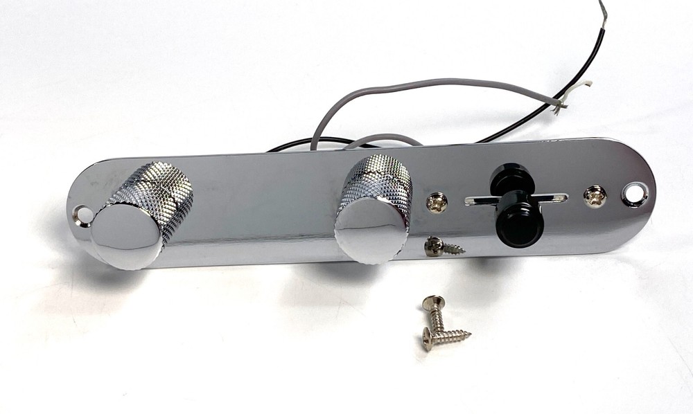 OEM Fender Squier Tele CONTROL PLATE w/ POTS & KNOBS Telecaster Affinity Screws