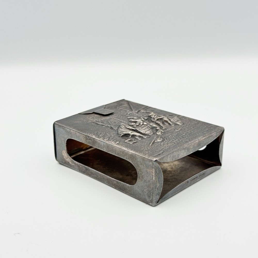 Vintage 1950's Silver Plated Cigarette Case Made in Denmark