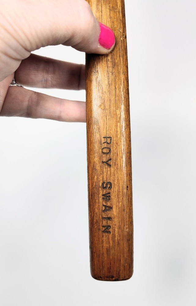 Antique Tact Hammer Oak Handle 12.75"