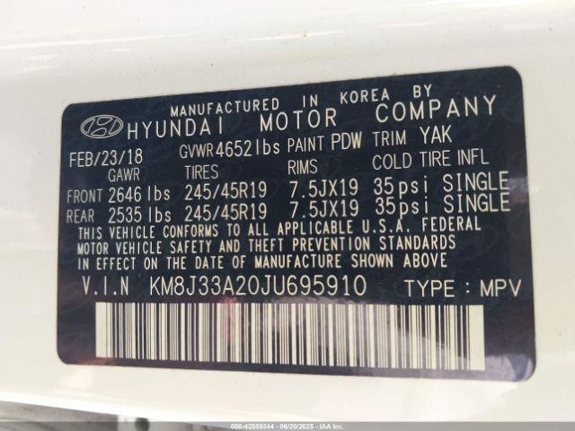 Used Blind Spot Detection System Warning Control Module fits: 2018 Hyundai Tucso