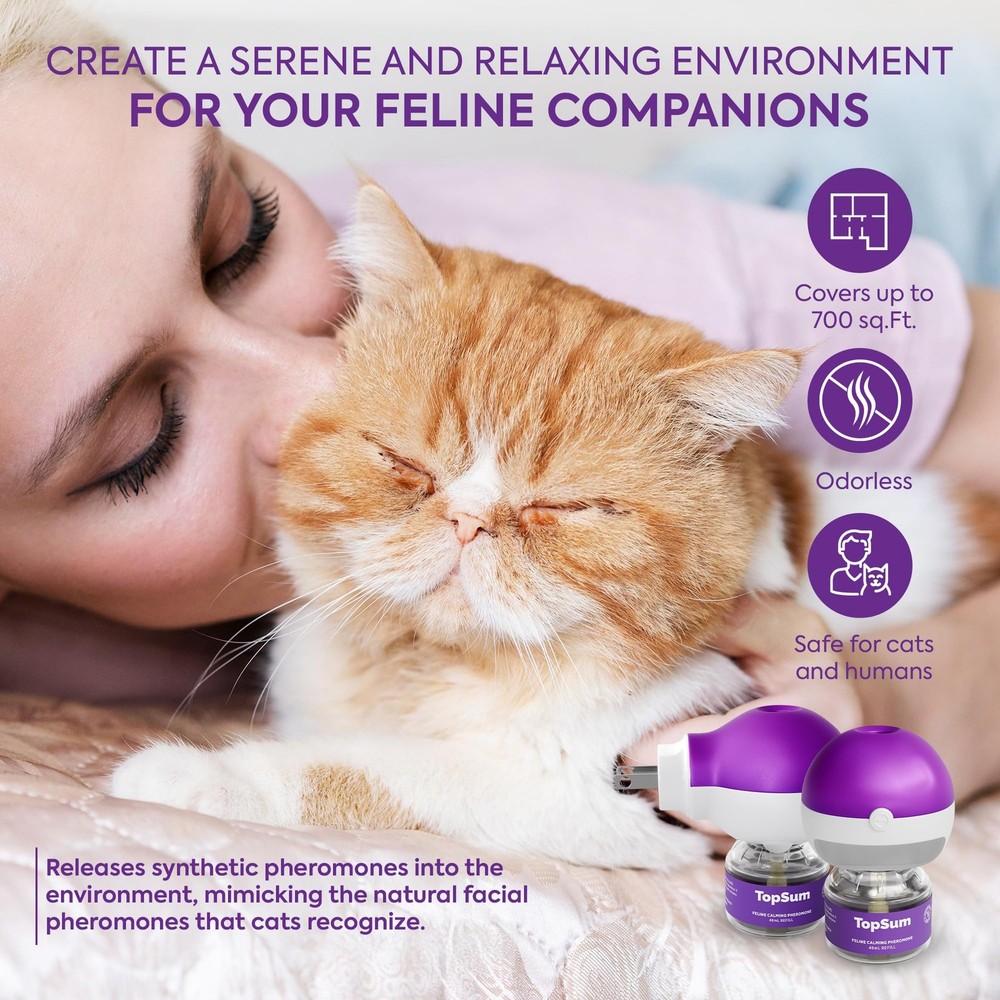 Cat Pheromones Calming Diffuser: Premium Pheromone Diffuser for Cats - Cat Ph...