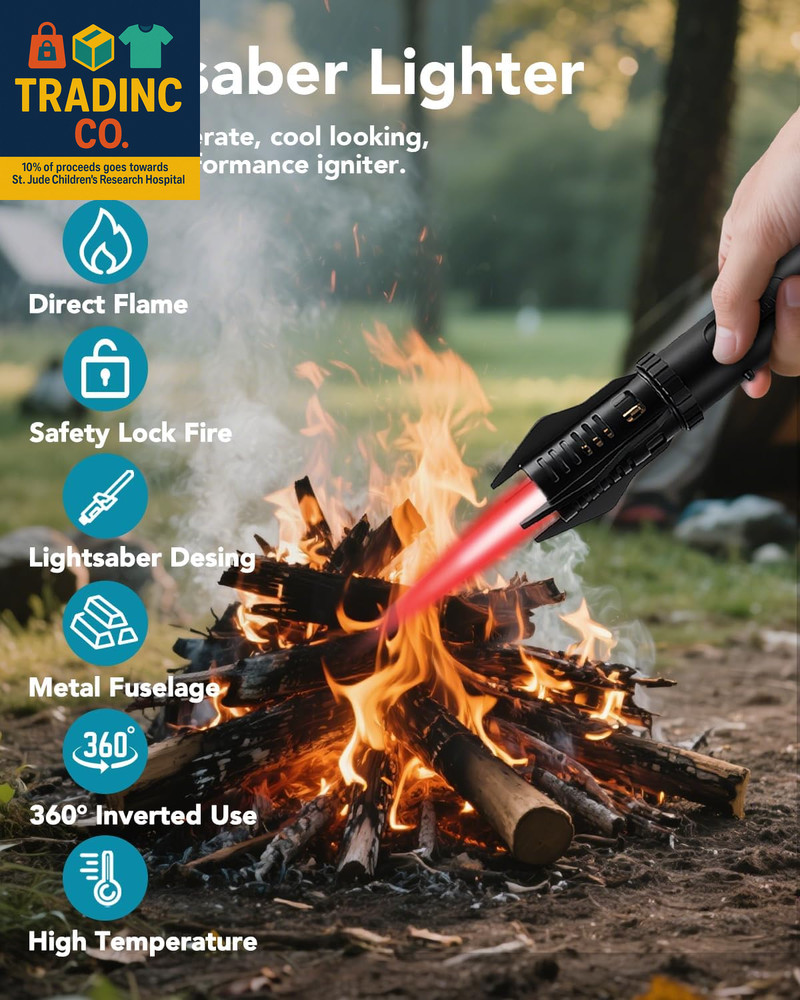 Lightsaber Torch Lighter – Butane Refillable Kitchen Torch, Adjustable Flame Tor