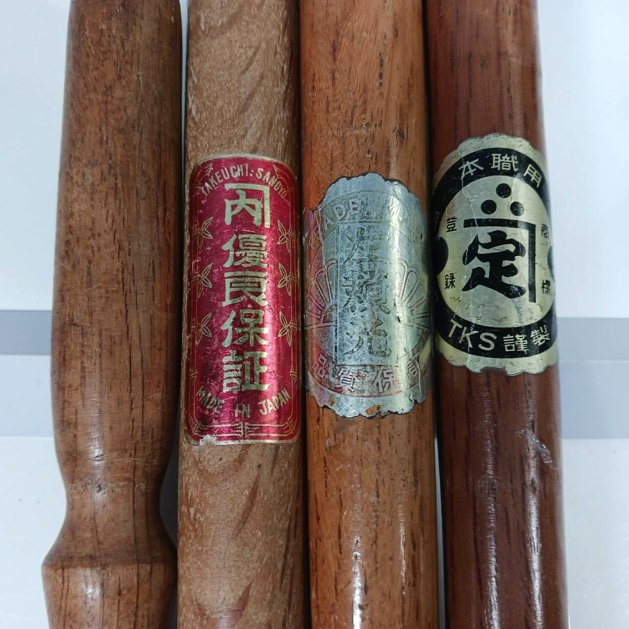 Japanese Nomi Chisel set of 4 KANE-SADA ┓定 etc. 9-30mm Chisels Japan / AI1812T