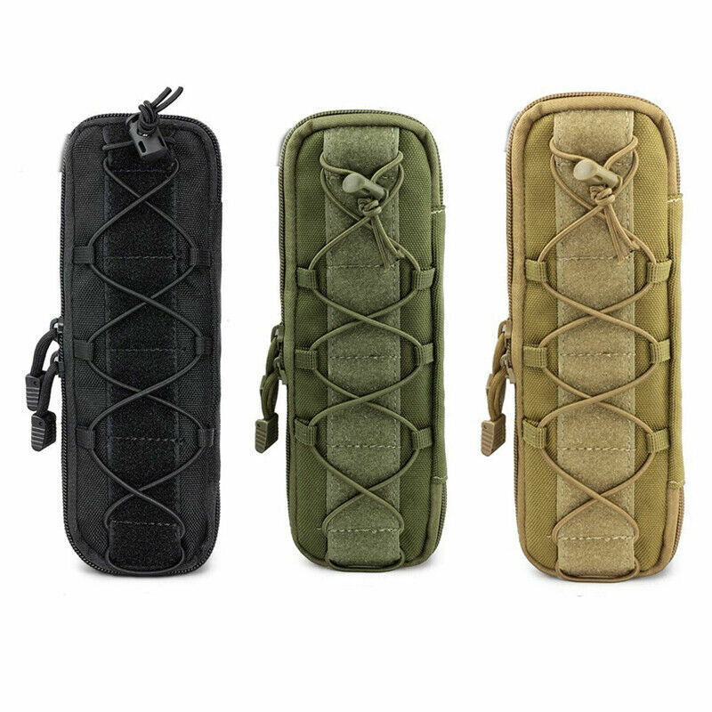 Tactical Molle Knife Sheath Bag Military Flashlight Holster Utility Tool Pouch