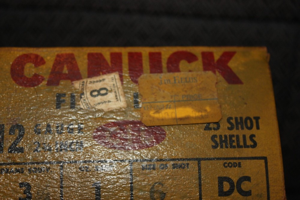 canuck shotgun shells box