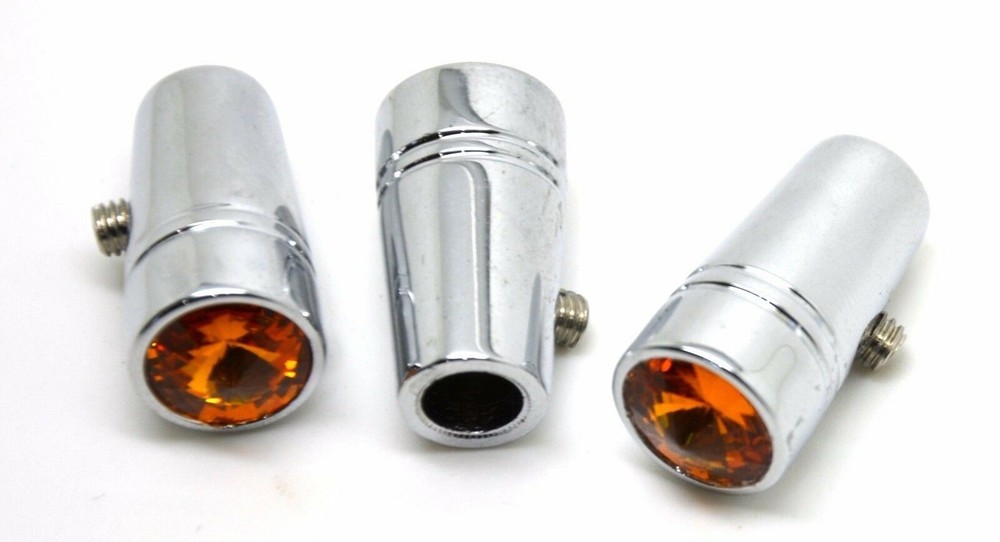 Toggle Switch Extensions for Peterbilt Amber jewel 1" chrome UP#40211-3 Per Pkg