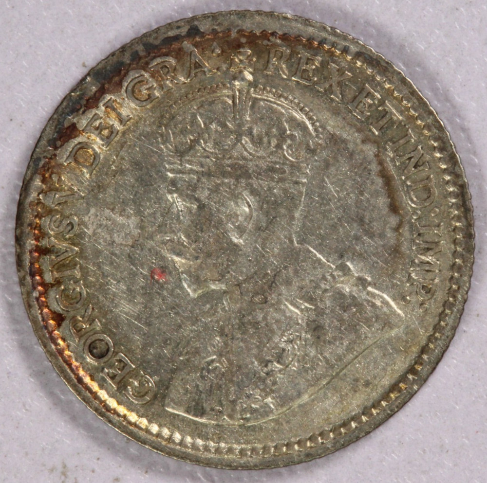 1915 Canada 5 cent silver Coin