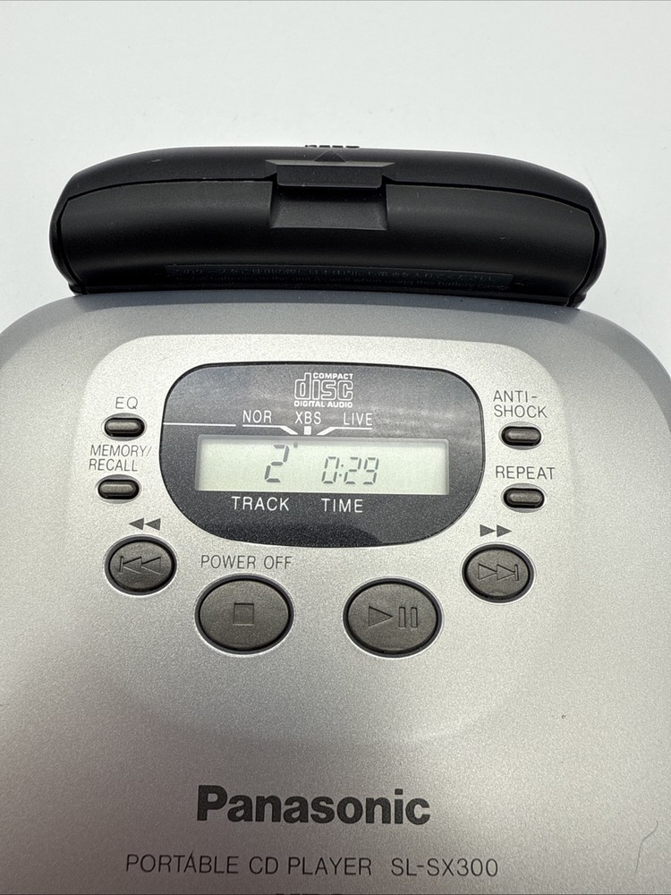 Panasonic Portable CD Player SL-SX300 Silver Bundle - Working
