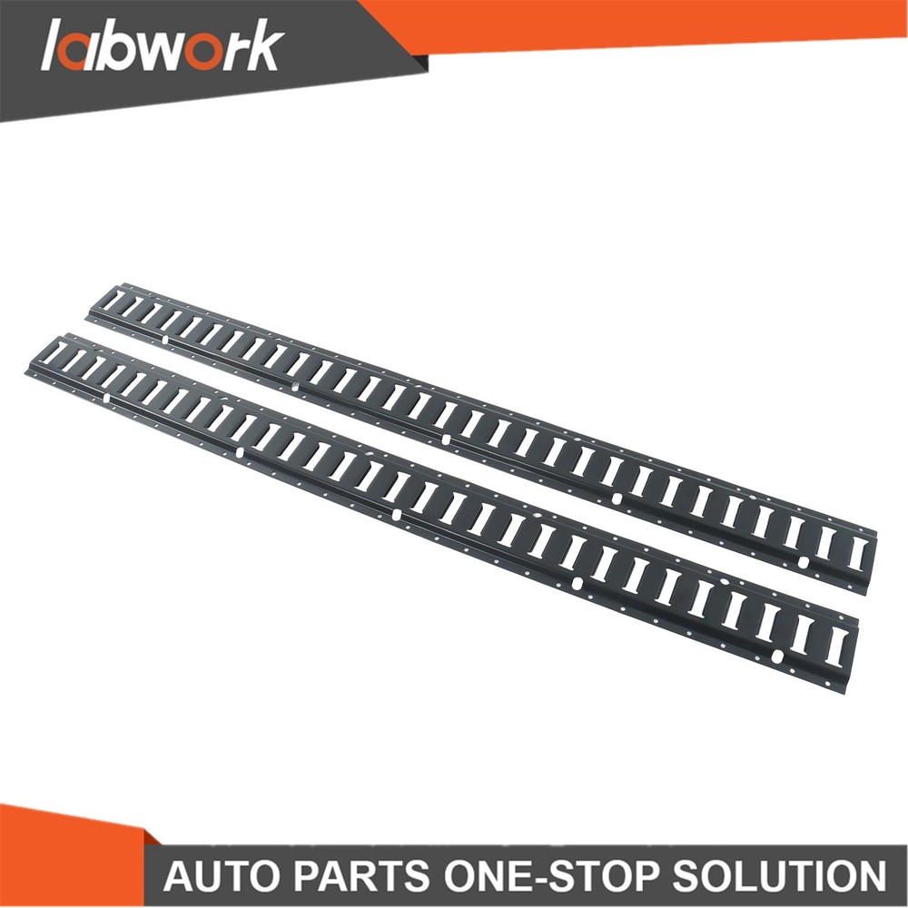 Labwork E Track Tie Down Rail Kit 2×5' E Track Rails for Garages Vans Trailers