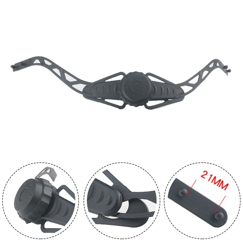 Strap Helmet Adjuster Black Head Locking Buckle Helmet Retention System
