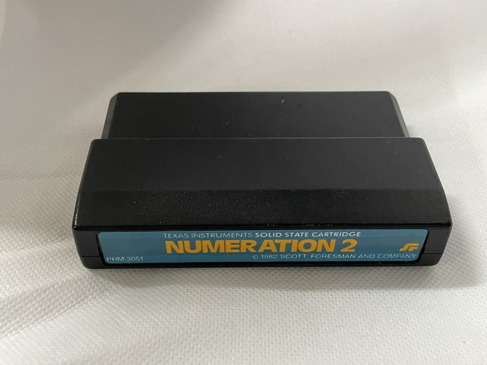 Texas Instruments Solid State Cartridge Numeration 2 Untested