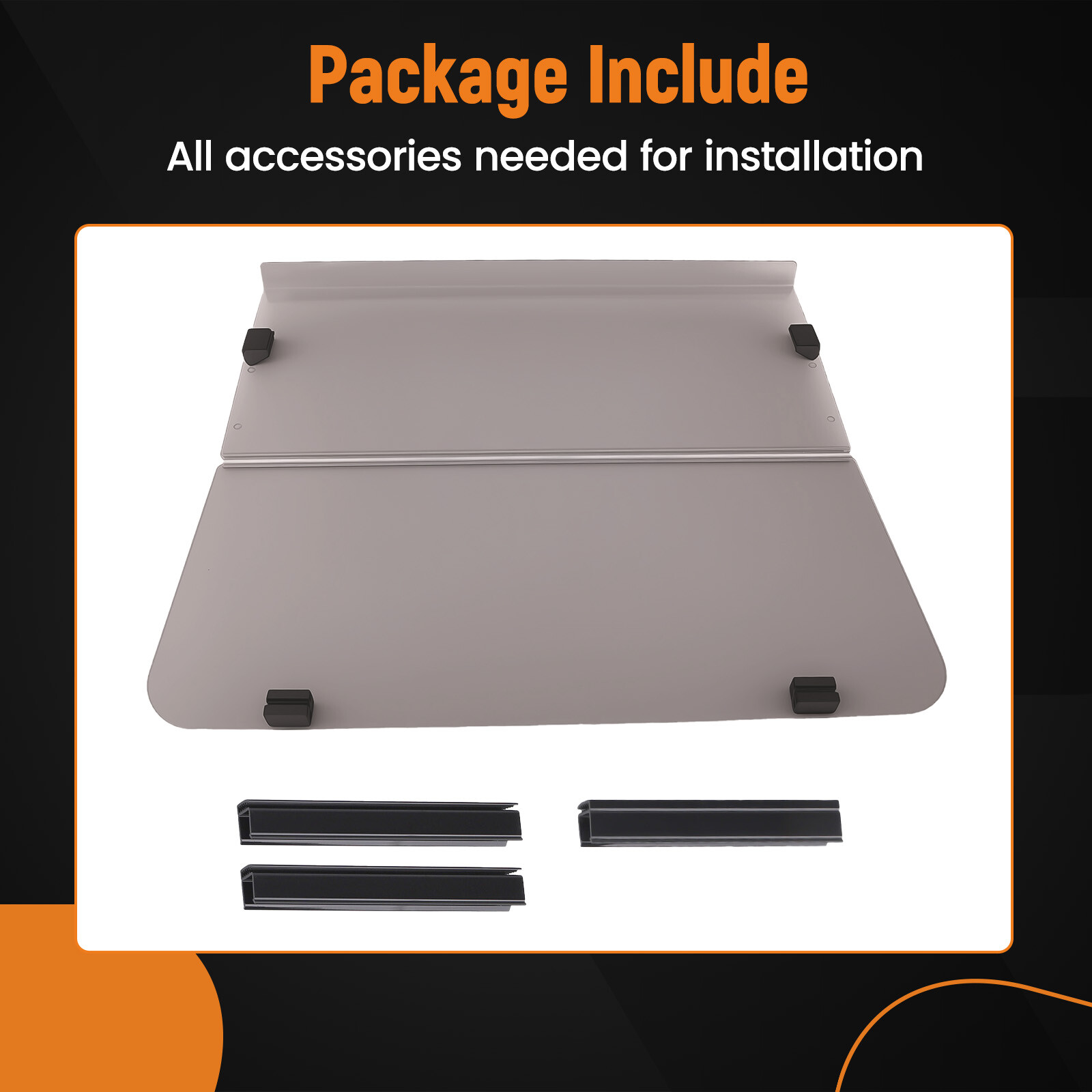 Front Tinted Windshield Windscreen for Yamaha G14 G16 G19 Golf Cart 95-03 PC 4MM