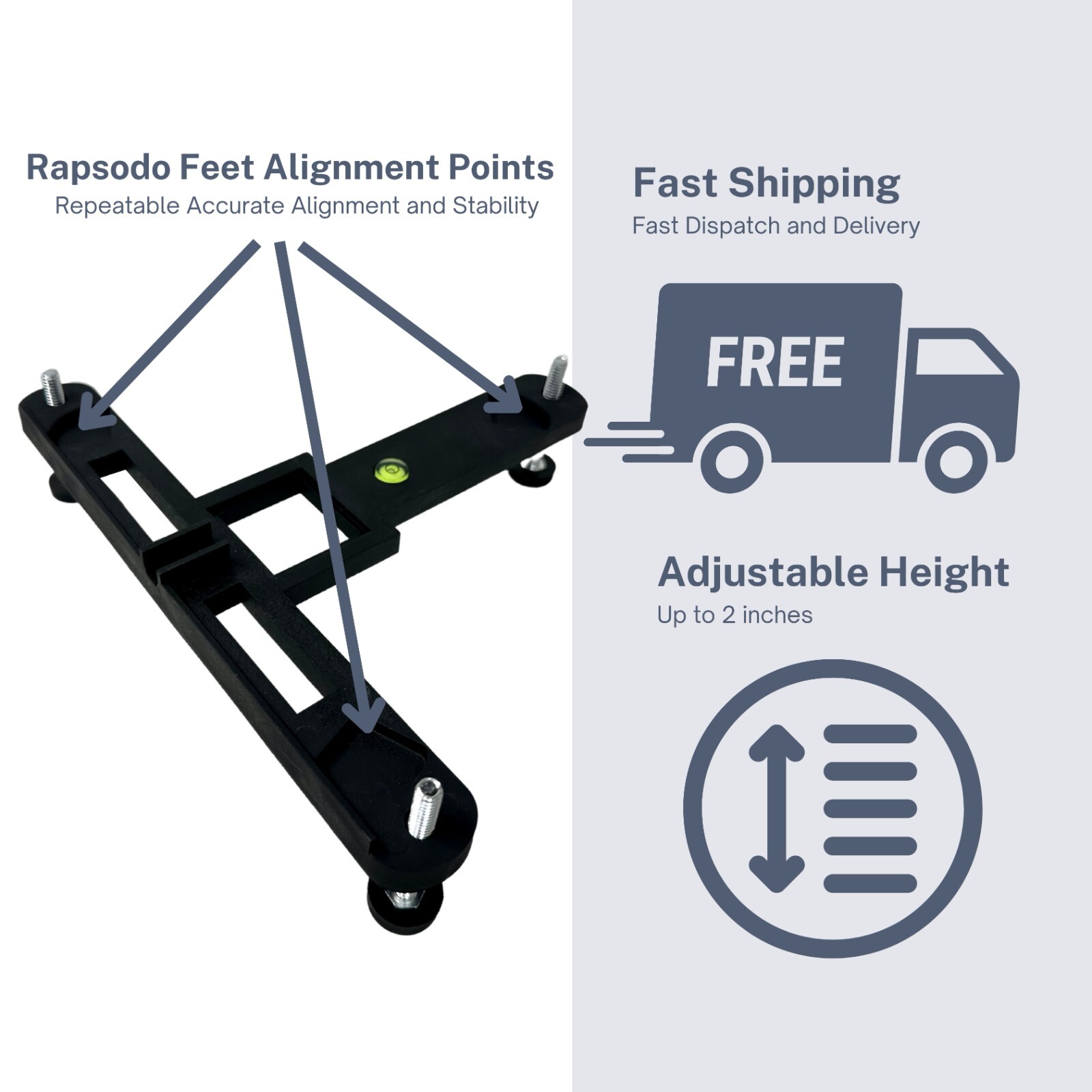 Rapsodo MLM2PRO Alignment And Leveling Stand - Heat Proof (Laser Included)