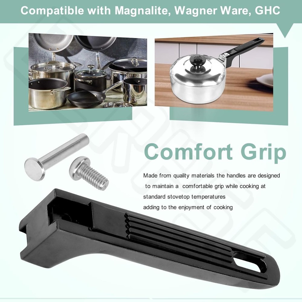 Cookware Handles Replacement for Magnalite Wagner Ware GHC Durable Plastic Set