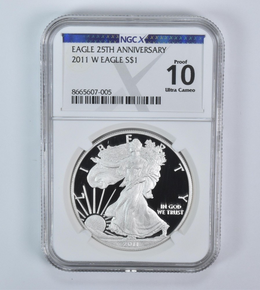 2011-W American Silver Eagle Proof 10 UCAM NGC X NGCX
