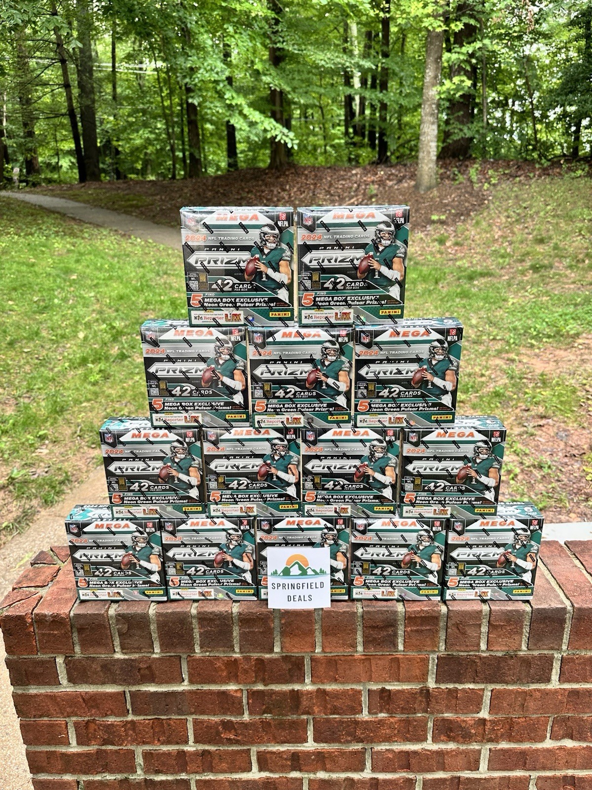 2024 NFL Prizm Panini Football Mega ✅ BULK AVAILABLE ✅ SEALED Neon Green Pulsar