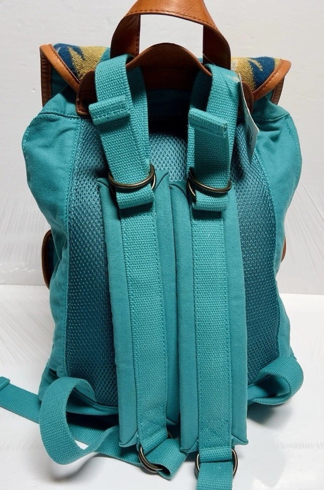 New Pendleton SUNSET PASS Southwestern TURQUOISE Drawstring Backpack Rucksack