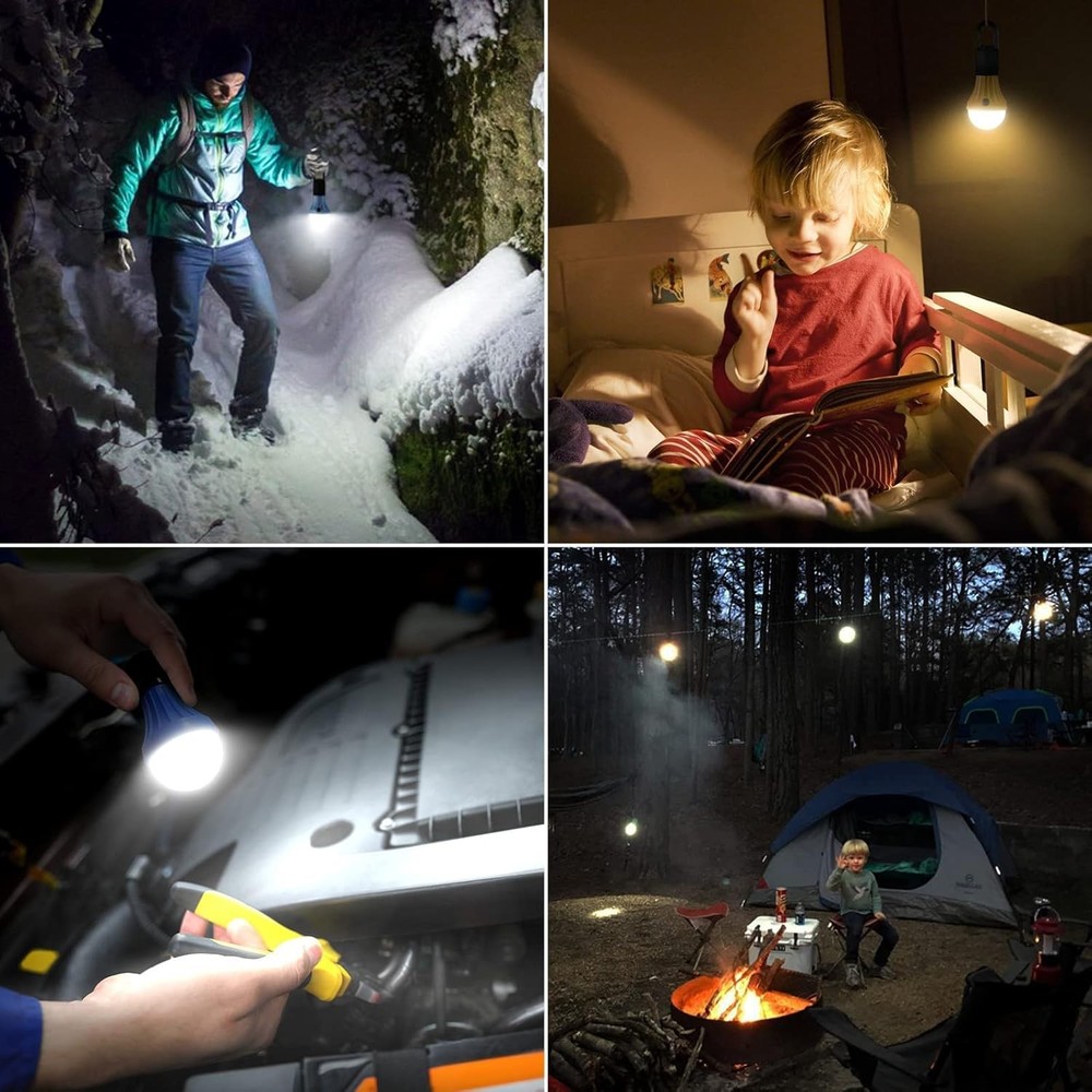 Lepro LED Camping Lantern, Camping Essentials, 3 Lighting Modes, Hanging Tent Li