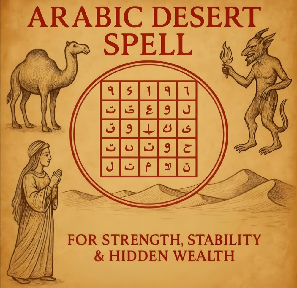 Arabic Desert Spell – For Strength, Stability & Hidden Wealth