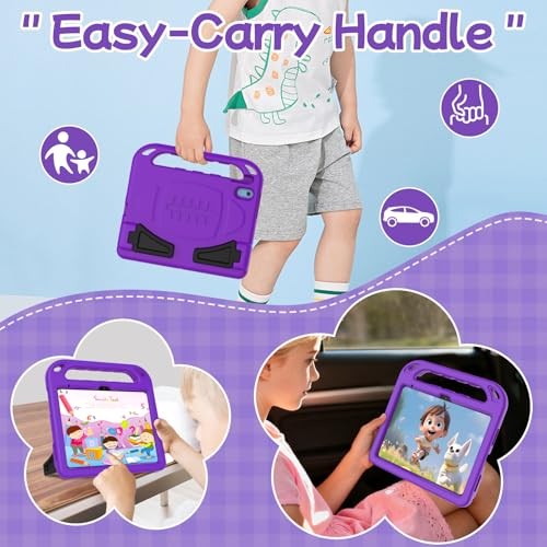 Case for iPad 11th/10th Generation with Shockproof Handle and Stand