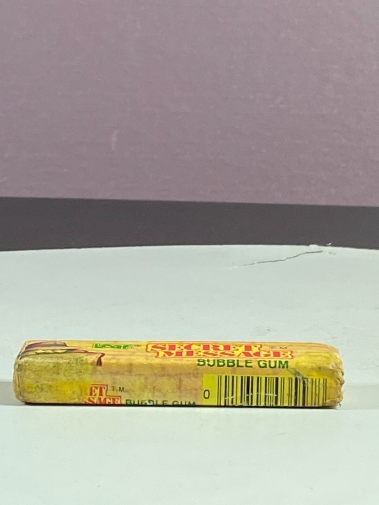Leaf SECRET MESSAGE Bubble Gum Pack candy container CIA Vintage 1981