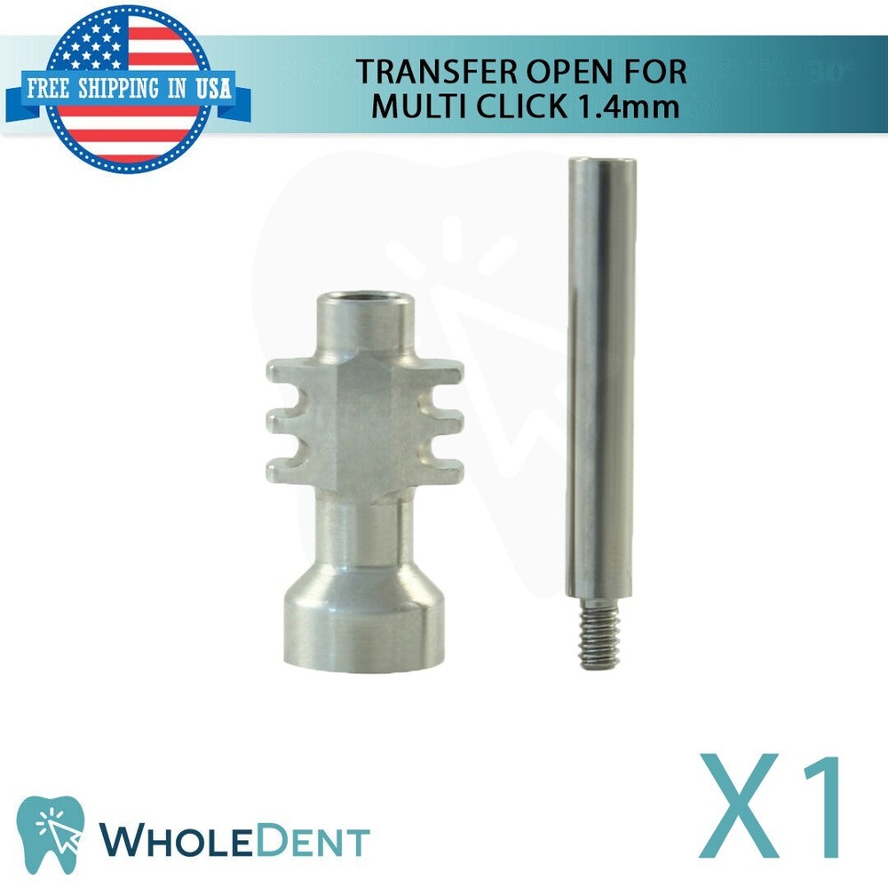 1X Impression Coping Open Tray Transfer For Multi Unit 1.4mm System Abutment