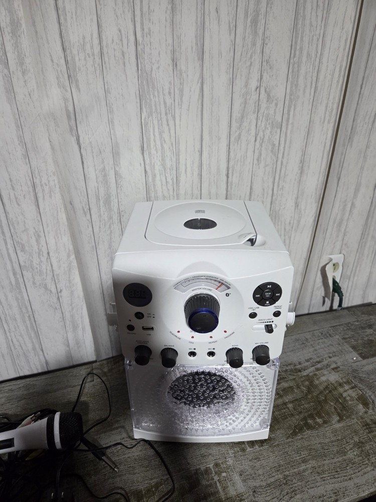 Singing Machine, SML385UBK, Bluetooth Karaoke System with LED Lights, USB, CD+G