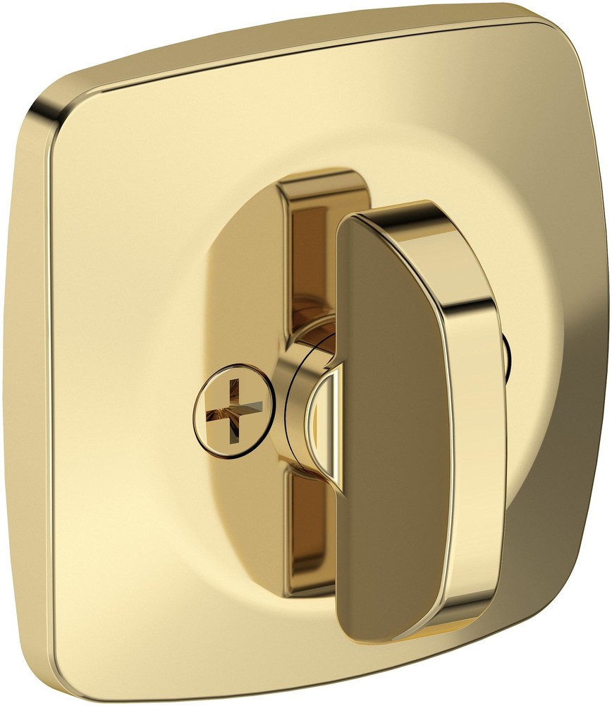 Baldwin SC.SSD Soft Square Solid Brass Single Cylinder Keyed - Brass