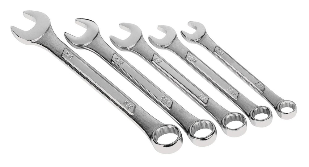 Performance Tool W15P 5 Piece SAE Combo Wrench Set