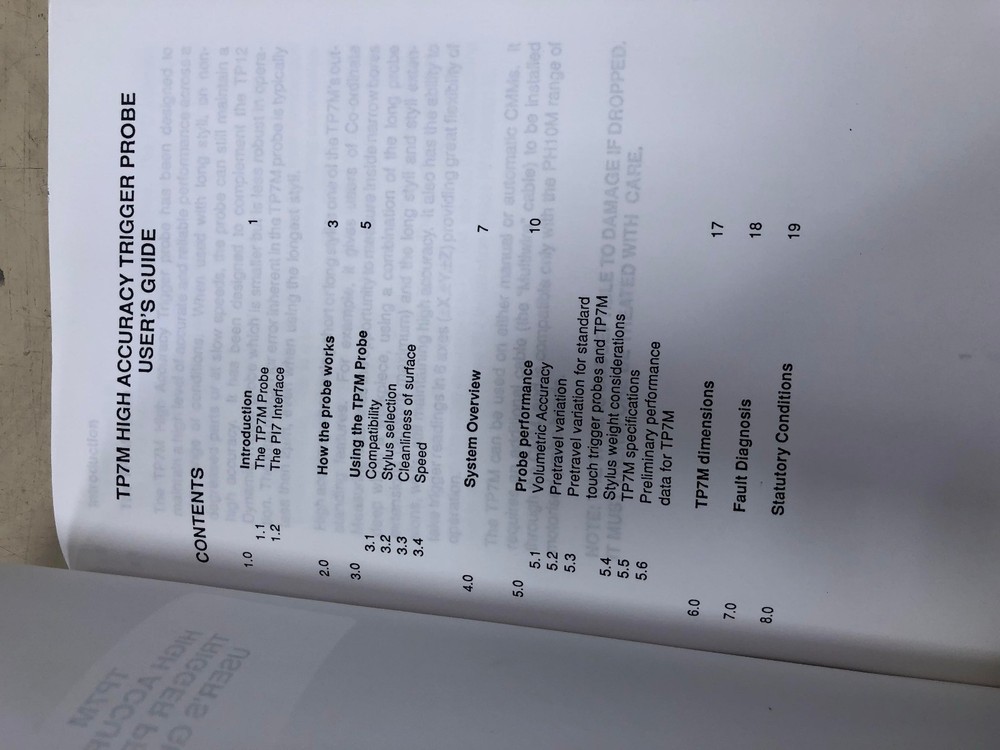USER GUIDE RENISHAW TP7M HIGH ACCURACY TRIGGER PROBE MODULE USER'S GUIDE U11-3