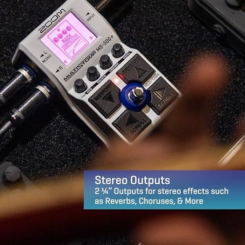 Zoom MS-50G+ MultiStomp Guitar Effects Pedal Single Stompbox 100 effects