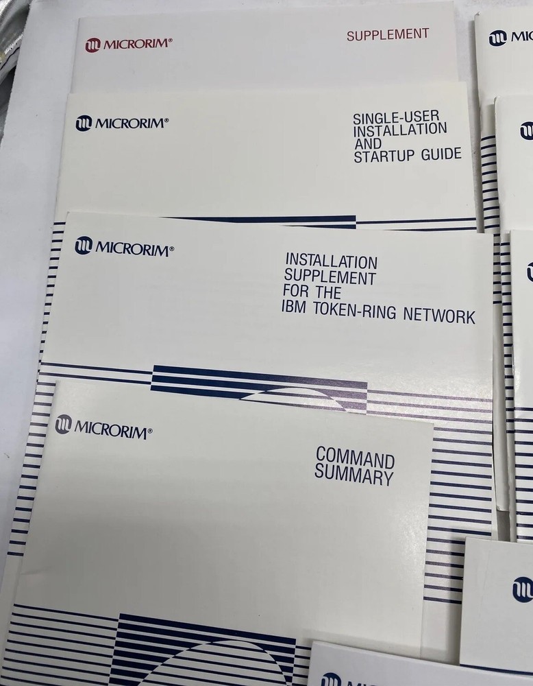 Microrim R Base System V Complete Set with Manuals and Floppy Disks