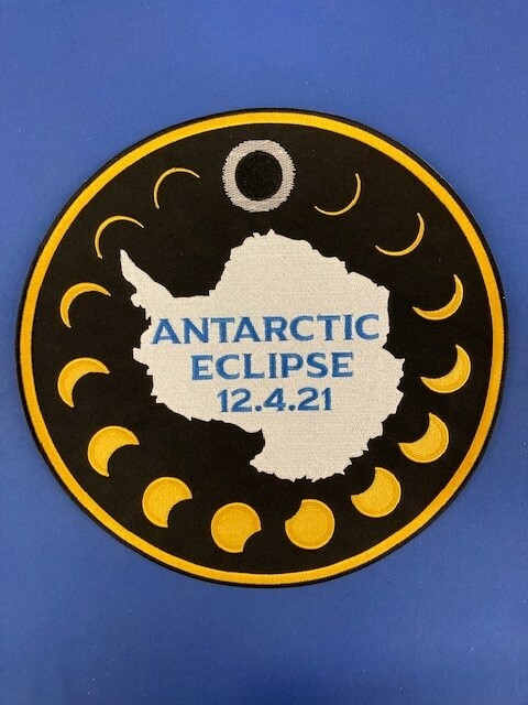 TOTAL SOLAR ECLIPSE ANTARCTICA 12" SOUVENIR GIANT EMBROIDERED PATCH TOTALITY
